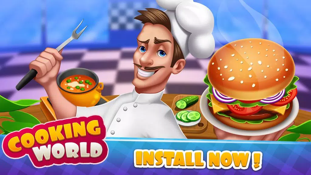 Cooking World - Food Fever & Restaurant Craze Captura de tela 1