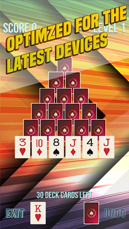 Pyramid Solitaire Supreme Screenshot 1