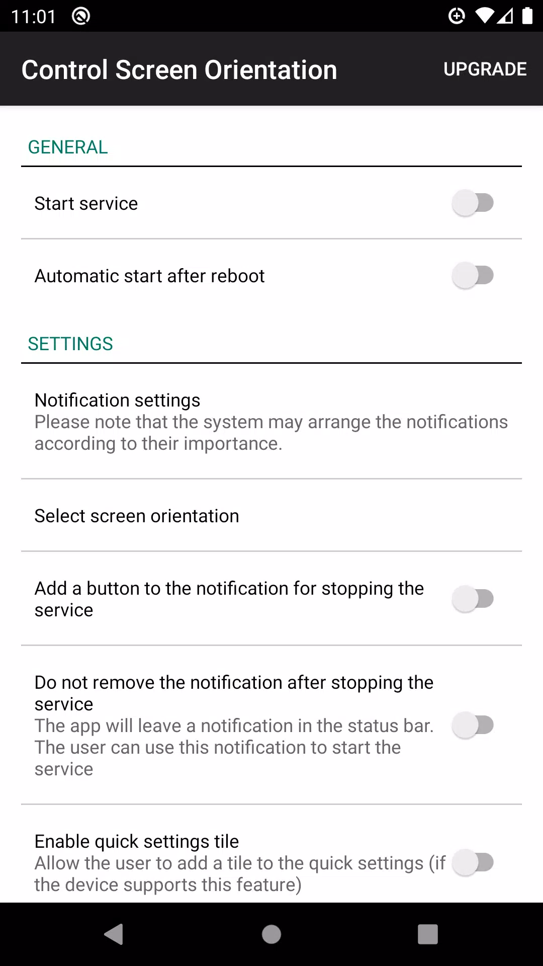 control screen rotation ภาพหน้าจอ 1