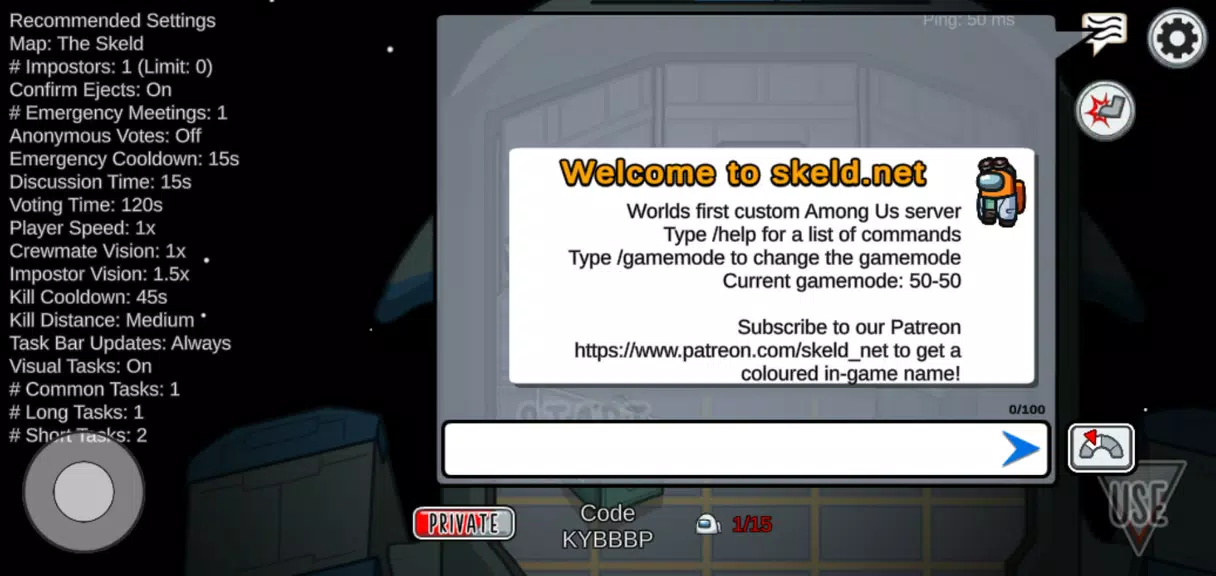 Skeld.net Among Us Mods Schermafbeelding 2