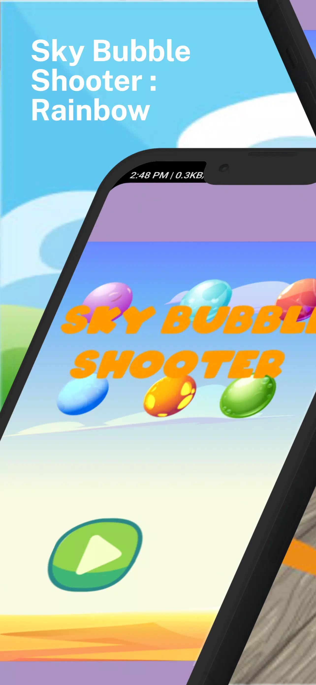 Sky Bubble Shooter : Rainbow Captura de tela 1