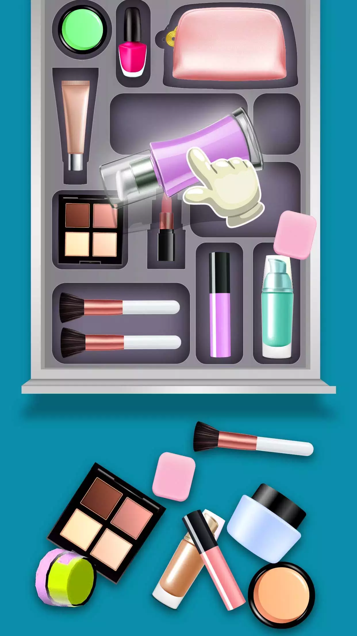 Fill the Makeup Organizer Game應用截圖第2張