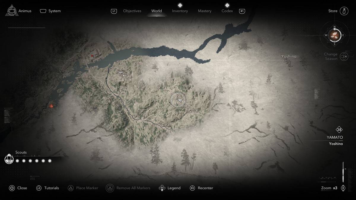 Legendary sumi-e lokasyon sa Assassin's Creed Shadows.