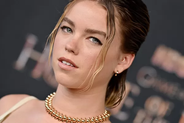 Milly Alcock nei panni di Rhaenyra Targaryen nella casa del drago. Foto di Axelle/Bauer-Griffin/Getty Images.