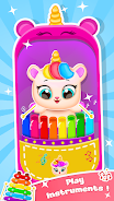 Unicorn Princess Toy Phone Schermafbeelding 1