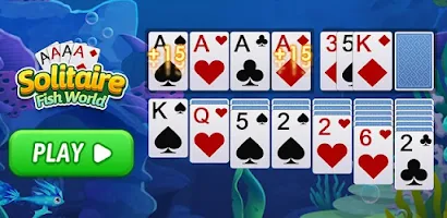 Solitaire Fish World-OceanTrip Скриншот 1