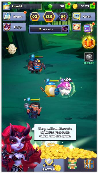 Tap Heroes ภาพหน้าจอ 1