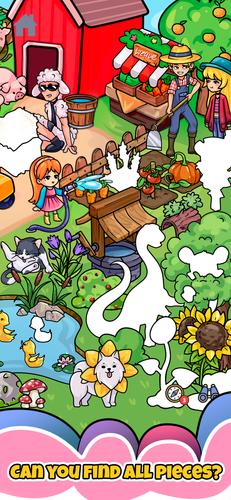 Sticker book & coloring puzzle Captura de pantalla 2