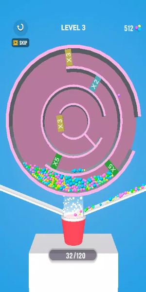 Multi Maze 3D : Spin & Collect Captura de pantalla 1