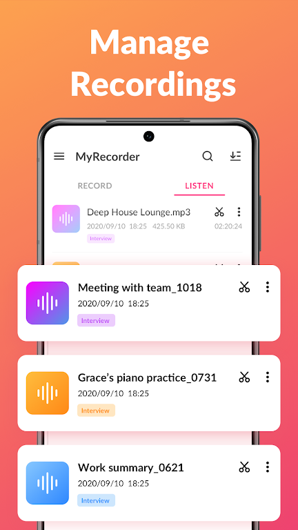 Voice Recorder & Voice Memos Mod应用截图第4张