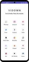 Video downloader - Vidown स्क्रीनशॉट 1