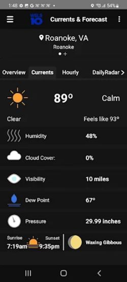 Schermata WSLS 10 Roanoke Weather 3