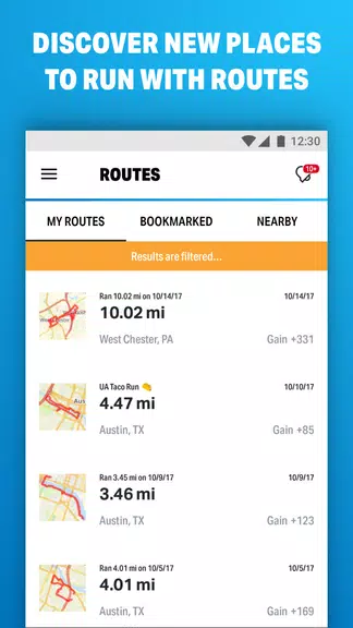 Map My Run powered by Outside Ảnh chụp màn hình 3