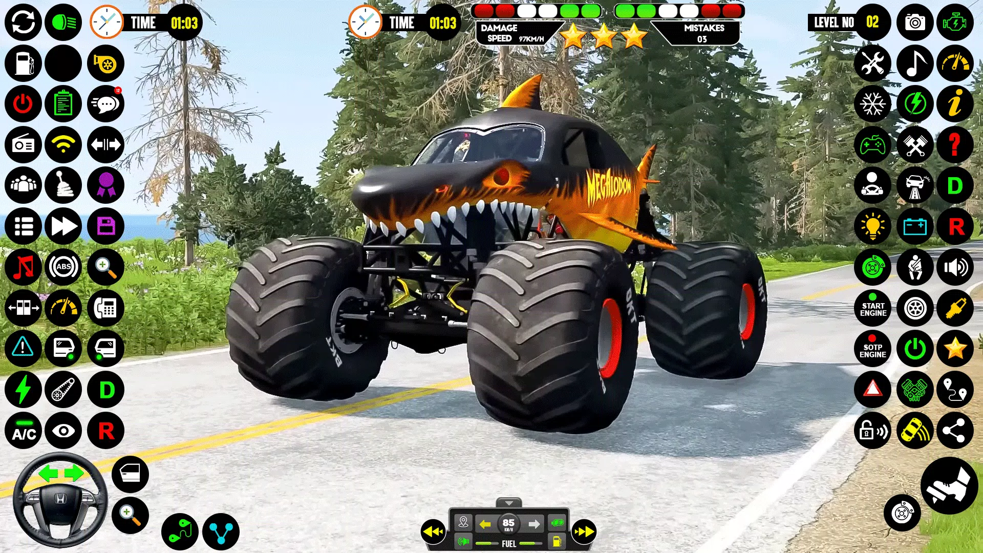 Monster Truck Racing: Truck 3D ဖန်သားပြင်ဓာတ်ပုံ 1