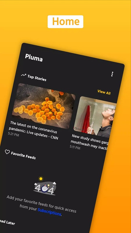 Pluma RSS Reader ภาพหน้าจอ 1