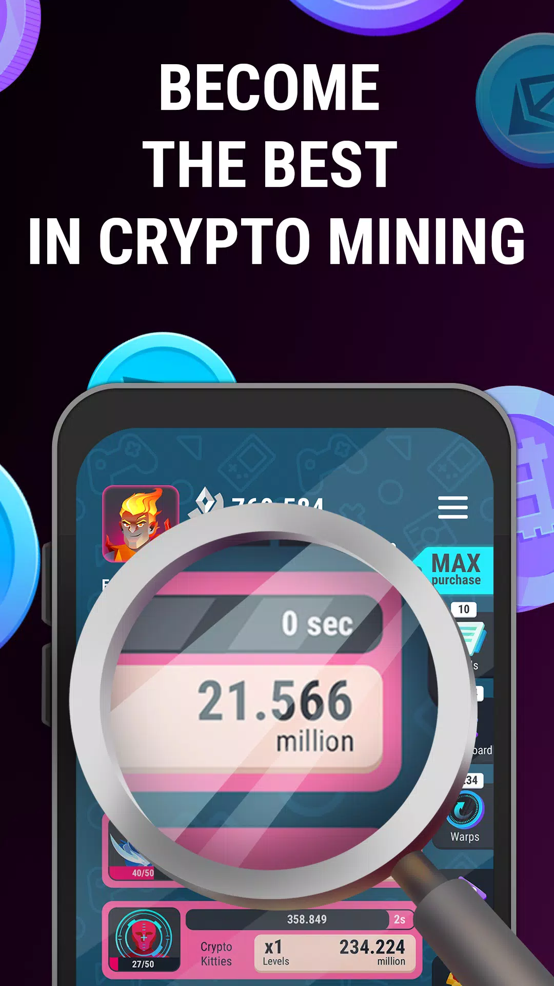 Crypto Miner Tycoon Captura de pantalla 3