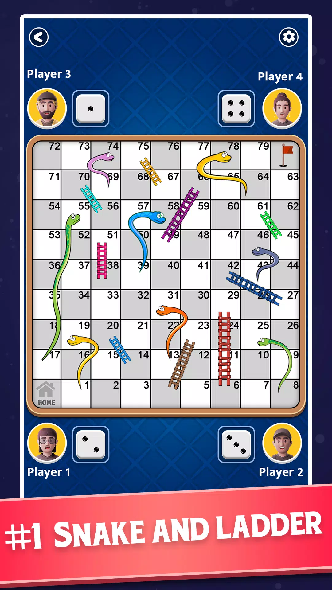 Snakes and Ladders - Ludo Game应用截图第2张