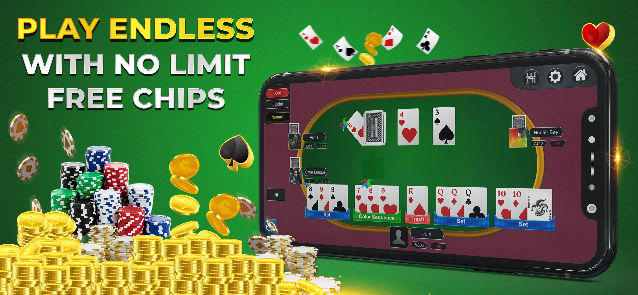 Rummy Online Casino Tangkapan skrin 2