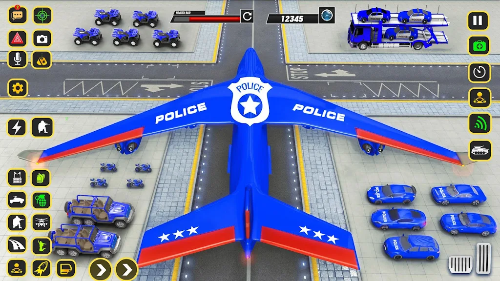 Police Car transporter Game 3D Captura de tela 3