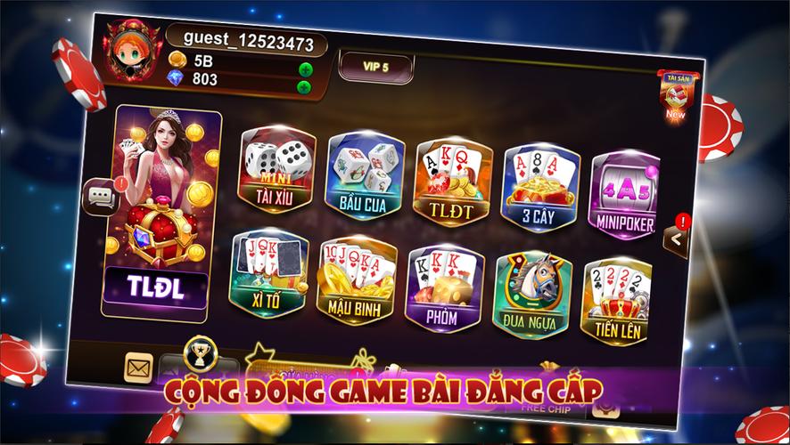 4Play - Xì Tố Xì Phé Online Schermafbeelding 1