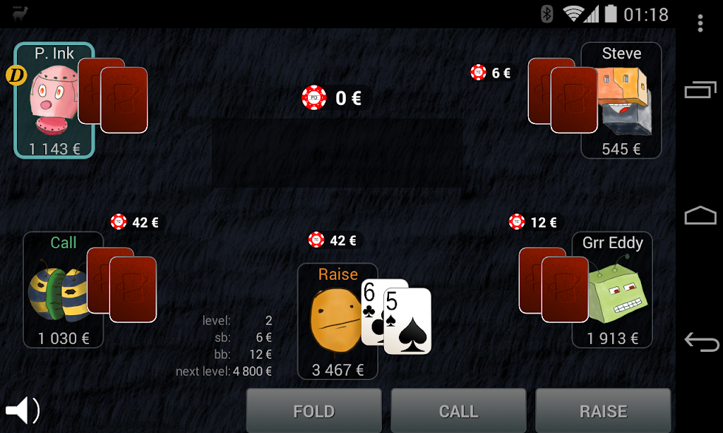 Bots Don’t Bluff Offline Poker Screenshot 2