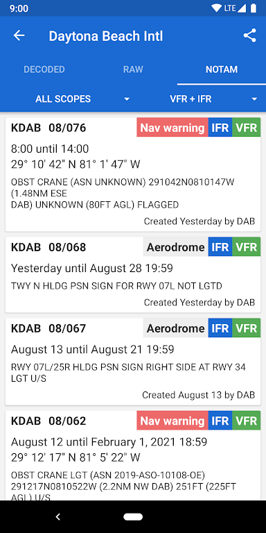 Avia Weather – METAR & TAF Mod Ảnh chụp màn hình 4