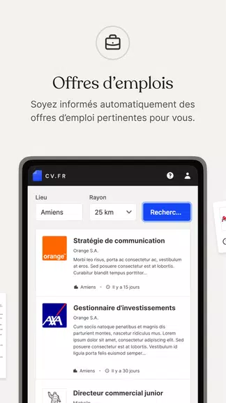 CV.fr : Créer un CV pro Скриншот 3