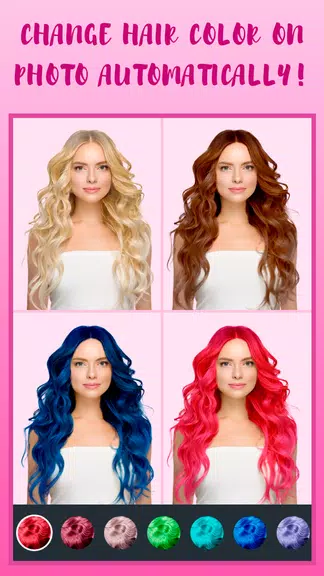 Changeur de couleur de cheveux Capture d'écran 1