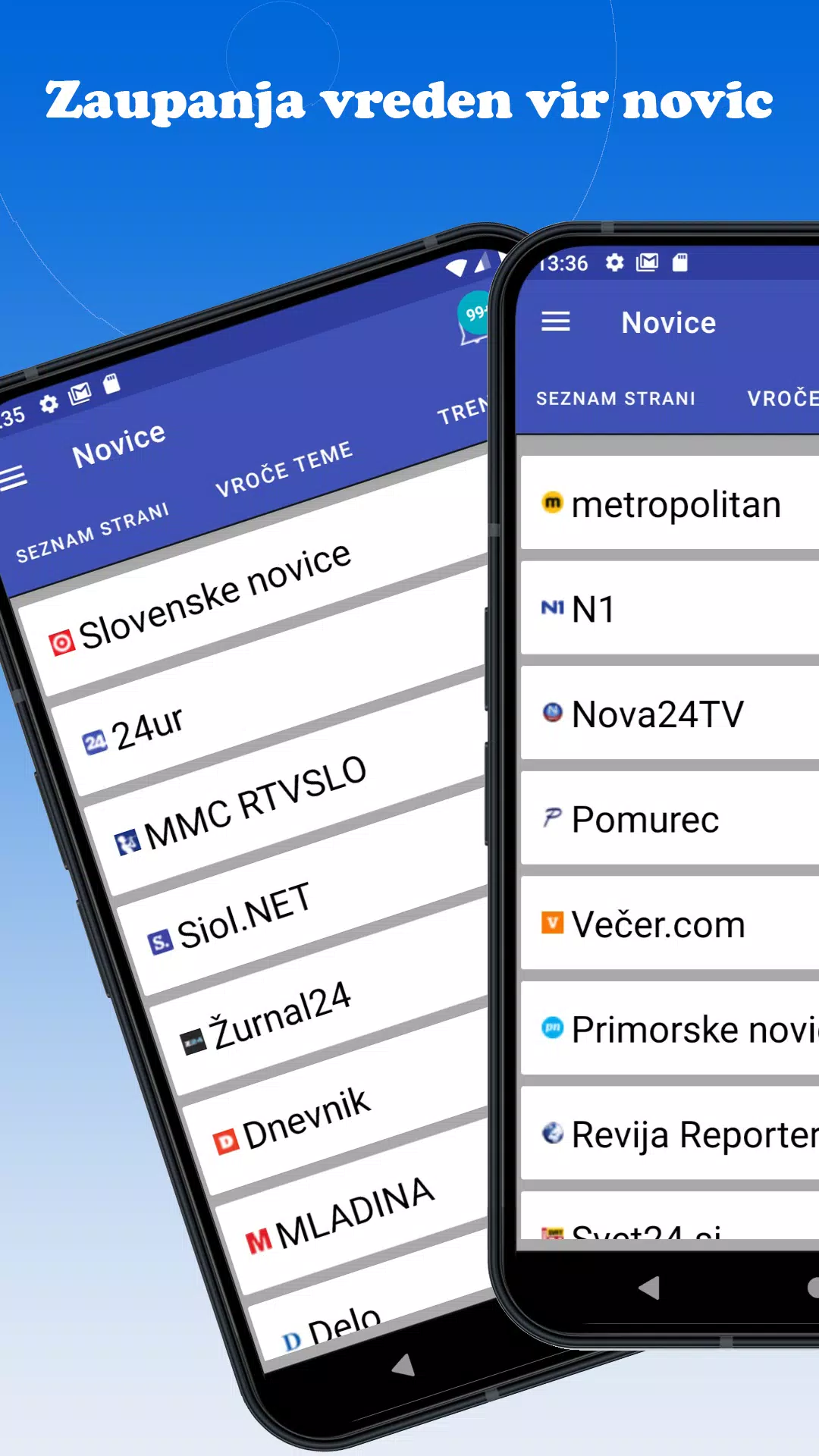 Slovenija Novice Capture d'écran 1