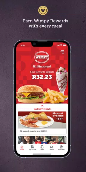 Wimpy Rewards App Schermafbeelding 1