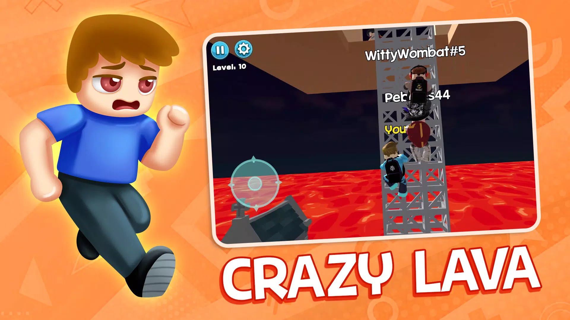 Obby Block World: Lava Fall ဖန်သားပြင်ဓာတ်ပုံ 3