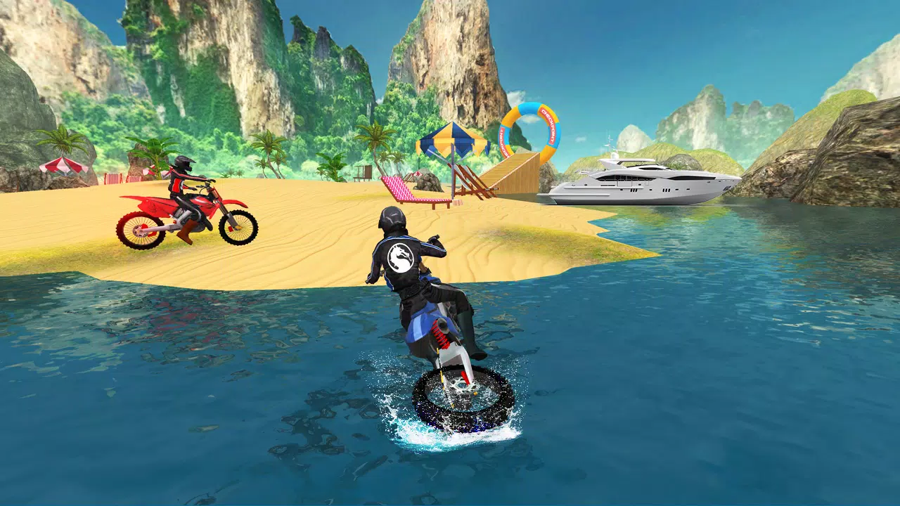 Schermata Bike Racing : Water Bike Games 4