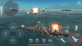 WARSHIP BATTLE:3D World War II Captura de tela 2