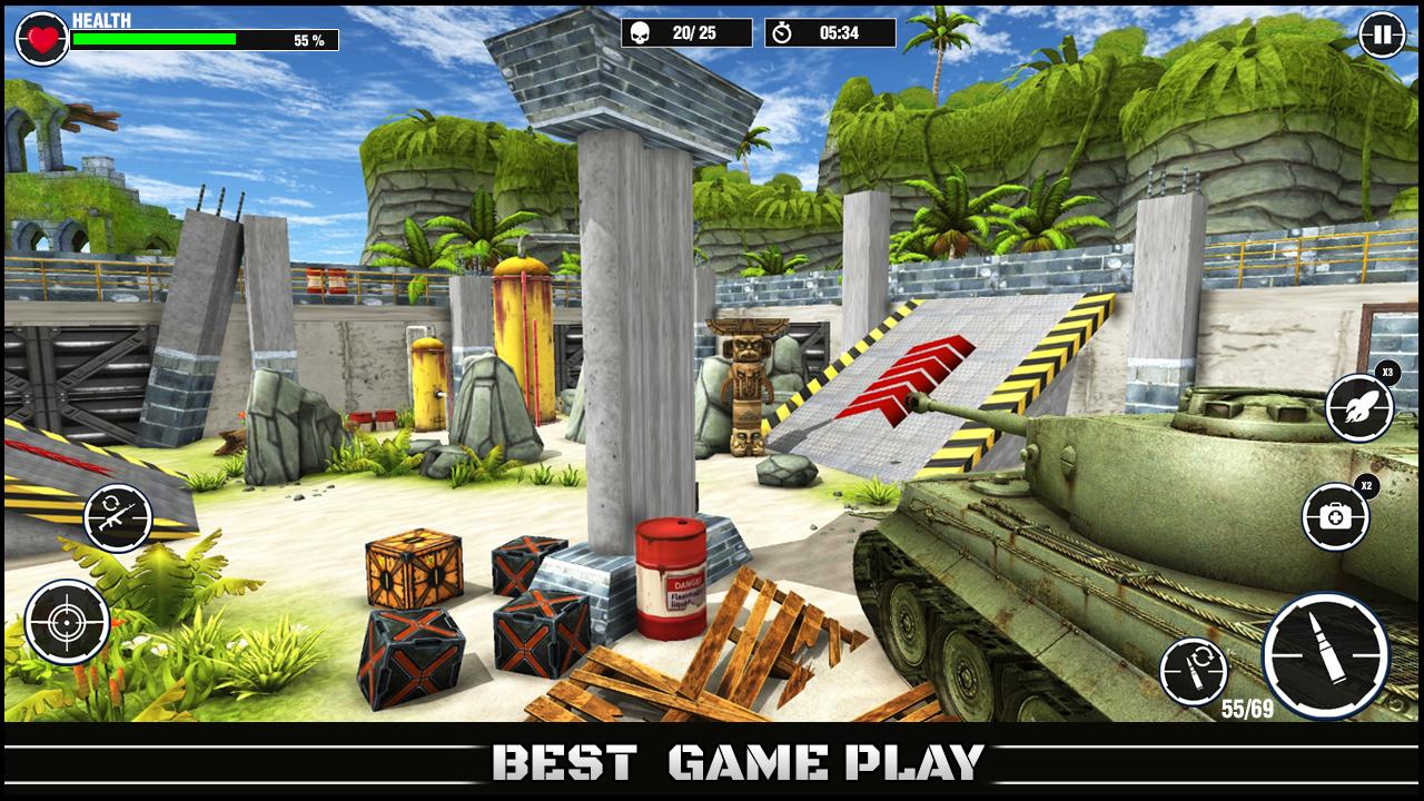 World War Army: Tank War Games 스크린샷 2