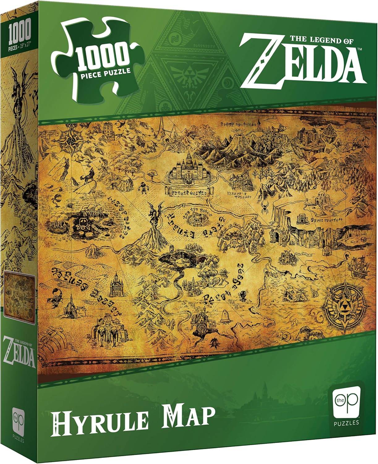 The Legend of Zelda Hyrule Map 1,000 Piece Jigsaw Puzzle